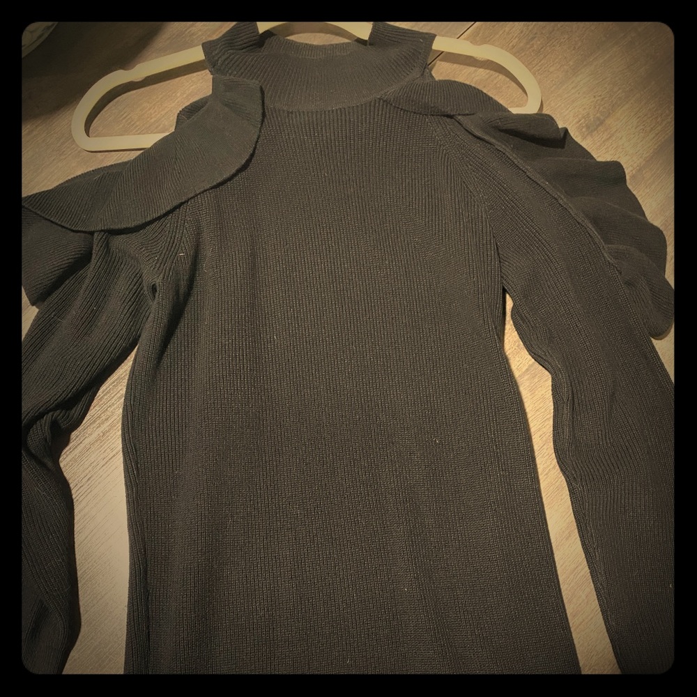 Black sweater dress